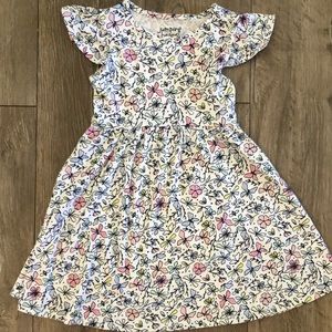 Butterfly, dragonfly print dress